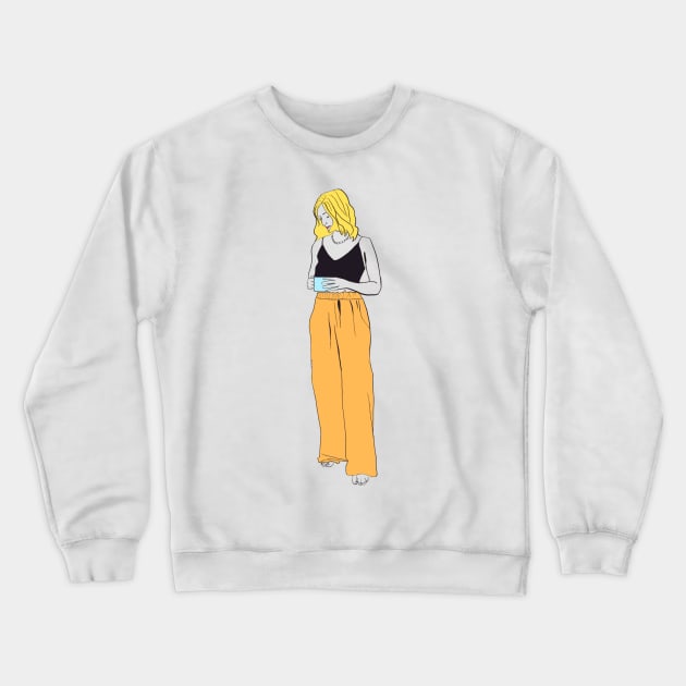 LIVING IN THE MOMENT Crewneck Sweatshirt by jayakbariart